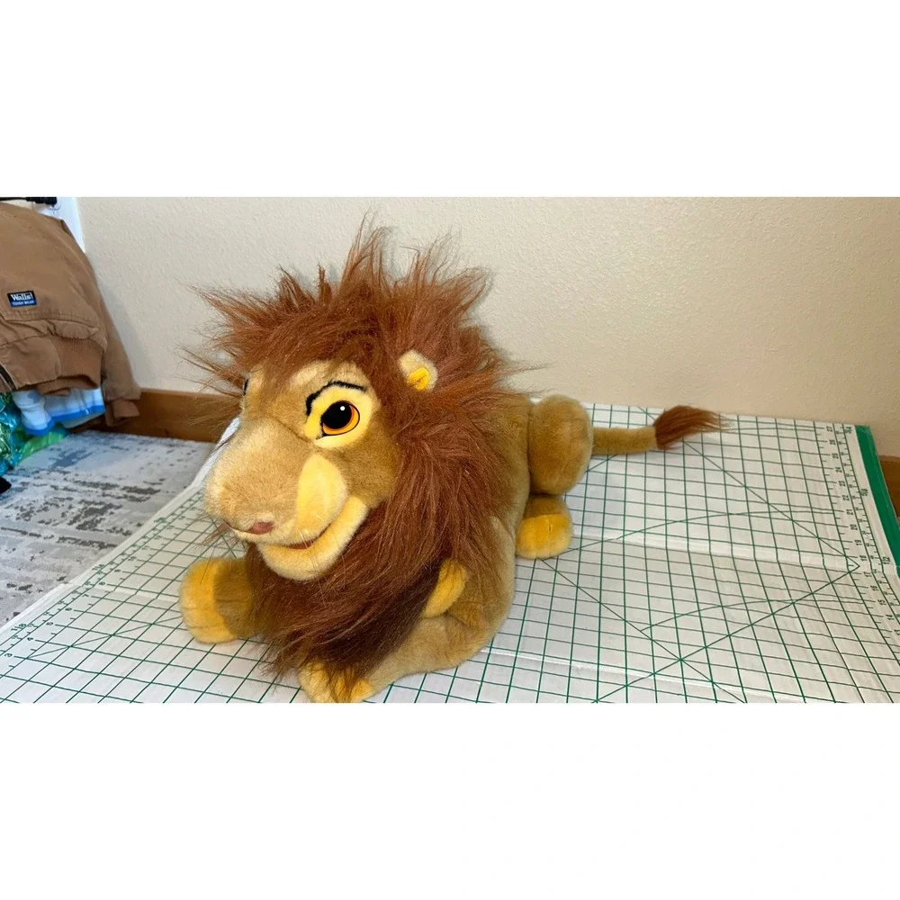 Vintage Disney The Lion King Mufasa‎ Simba Plush Hand Puppet 16 Inch 90s Toy